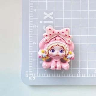 100 ชิ้นในสต็อก ซีรีส์สาว Sanrio SP เรซิน DIY ครีมกาว ของประดับทำมือ กิ๊บติดผม เคสโทรศัพท์ วัสดุขวดน้ำ
