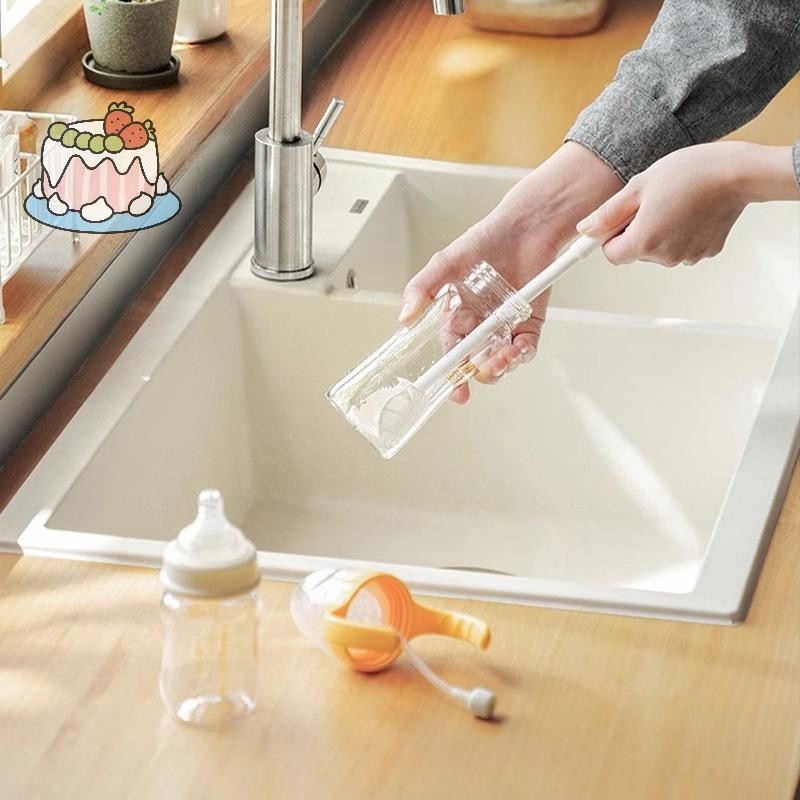 [เอสพี] แปรงทําความสะอาดถ้วยด้ามยาวขวดทําความสะอาดขวดนมซิลิโคนแก้วไวน์ถ้วยทําความสะอาดครัวเรือนแก้วแก้วกาแฟ ทีพอท แปรง. - รูปที่ 6