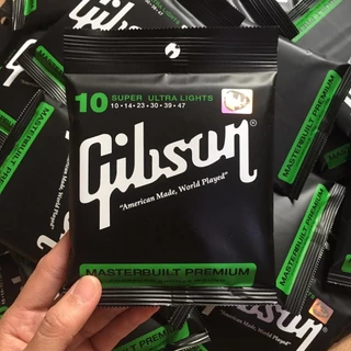 สายกีต้าร์โปร่ง ซื้อ1แถม1 สายโปร่งเบอร์ 10 /สายไฟฟ้า Gibsonเบอร์ 9 สายทองเหลือง เสียงดี ราคาสุดคุ้ม แถมฟรี!! ปิ๊กกีต้าร์