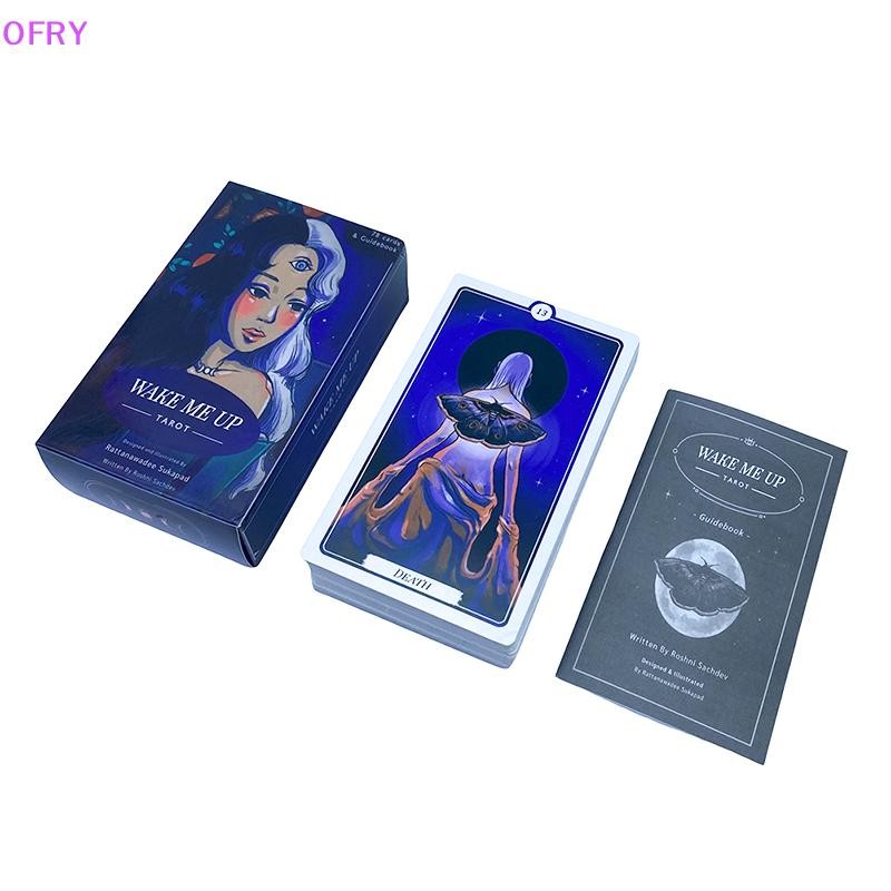 ของ 12*7 ซม.Wake Me Up Tarot Card Prophecy Divination Deck Family Party Board Game Beginners Cards F