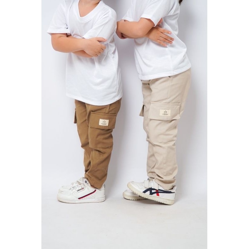 KATUN AWESOMEKIDS Quincy Cargo Pants Chino Long Pants for Boys and Girls Twill Cotton Stretch Materi