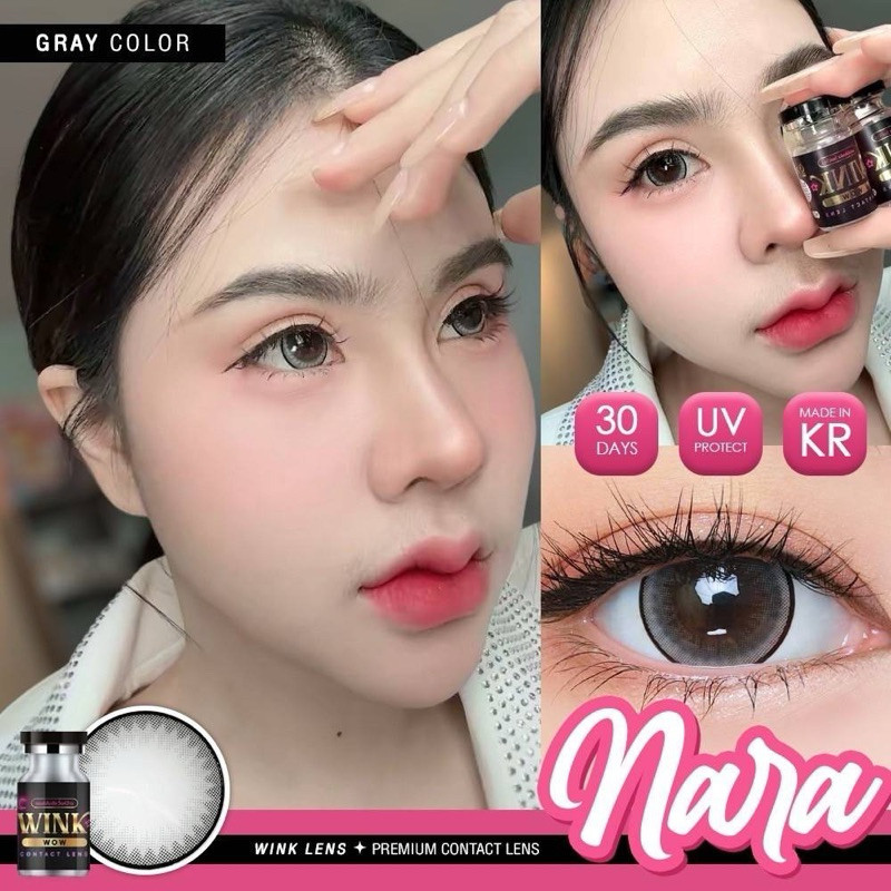 **มีค่าสายตา0.00-10.00**𝘞𝘐𝘕𝘒𝘓𝘌𝘕𝘚 Nara/Lila คอนแทคเลนส์ รุ่นเด็ด ลายดังในตำนาน แบรนด์ยอดขายอันดับ1