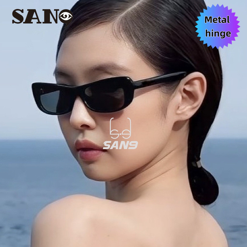 บานพับโลหะCOD (San9)แว่นกันแดดสไตล์เจนนี่กรอบเล็กใหม่ป้องกันรังสียูวีย้อนยุค