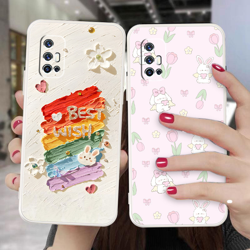 สีขาวนุ่มกรณีสําหรับ VIVO V17 1919 V19neo Anticrack ปลอกคุณภาพสูง TPU ป้องกันเต็มยางซิลิโคนเคสโทรศัพท์