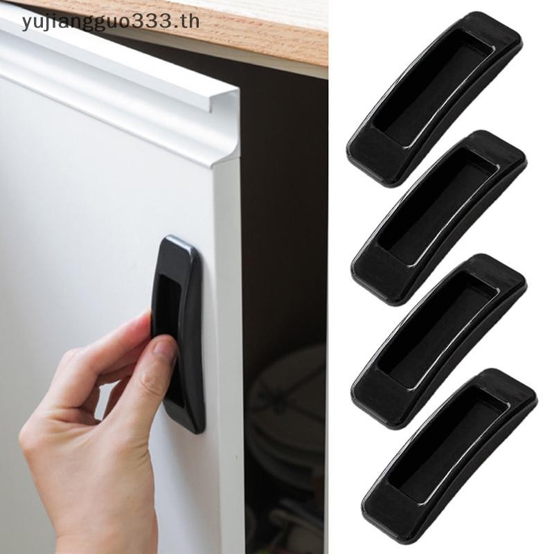 # Yujiang # 2/4PCS หน้าต่างตู้ลิ้นชักจับ Self-กาวประตูตู้เสื้อผ้า Handle Organizer วางเปิดประตูบานเลื่อนลูกบิดอุปกรณ์เสริม.
