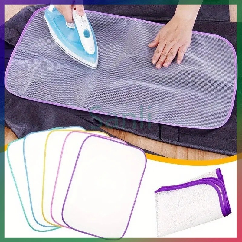 Sanli แผ่นรีดผ้าทนอุณหภูมิสูง แผ่นรีดผ้ากันความร้อนสูง ตาข่ายรีดผ้า ใช้สำหรับรีดผ้า