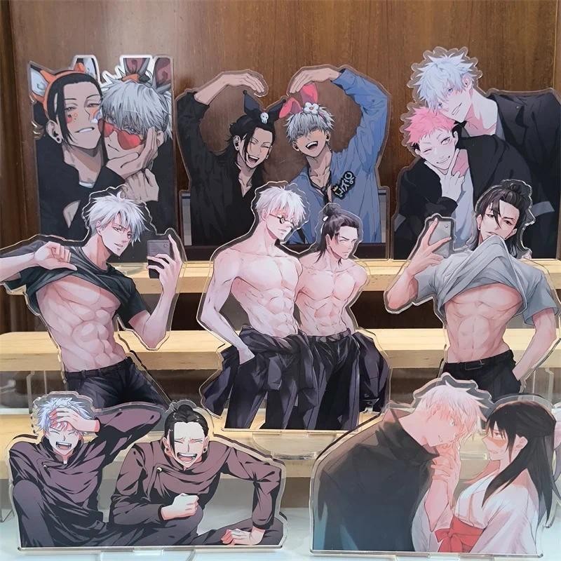 Gojo Satoru Gato Suguru อะนิเมะอะคริลิคขาตั้ง Itadori Yuji เดสก์ท็อปจอแสดงผลอุปกรณ์เสริมการ์ตูนอุปกรณ์ต่อพ่วงห้องเครื่องประดับของเล่นของขวัญ