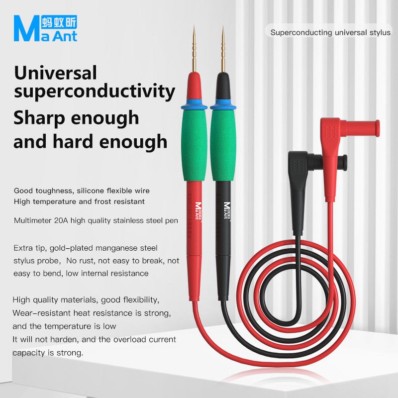 Maant P22A 1000V 20A Superconducting ปากกาสไตลัส มัลติมิเตอร์ แบบเปลี่ยน สําหรับทดสอบสายไฟ