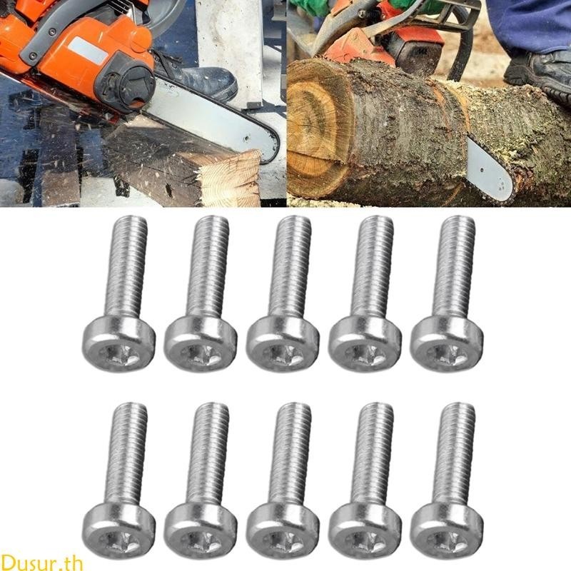 Dusur Torx น็อตหัวสกรู สีเงิน T27 5 มม. X18 มม. M5X18 สําหรับเลื่อยยนต์