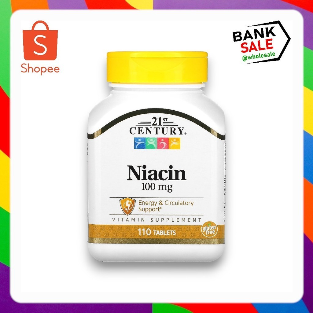21st Century, Niacin, 100 mg, 110 Tablets