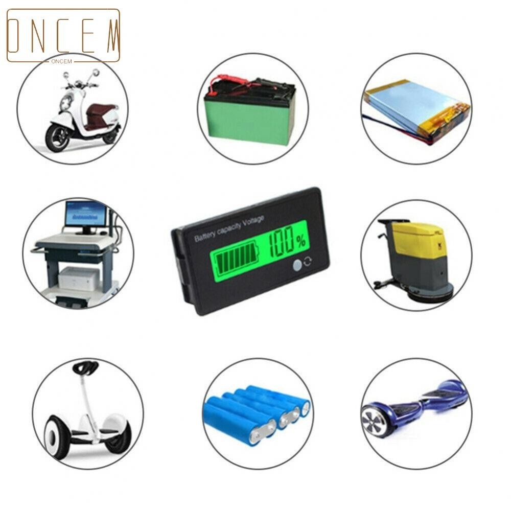 【Final Clear Out】12V-84V/LCD Power Voltage Meter Battery Capacity Monitor Meter Voltmeter Ammeter