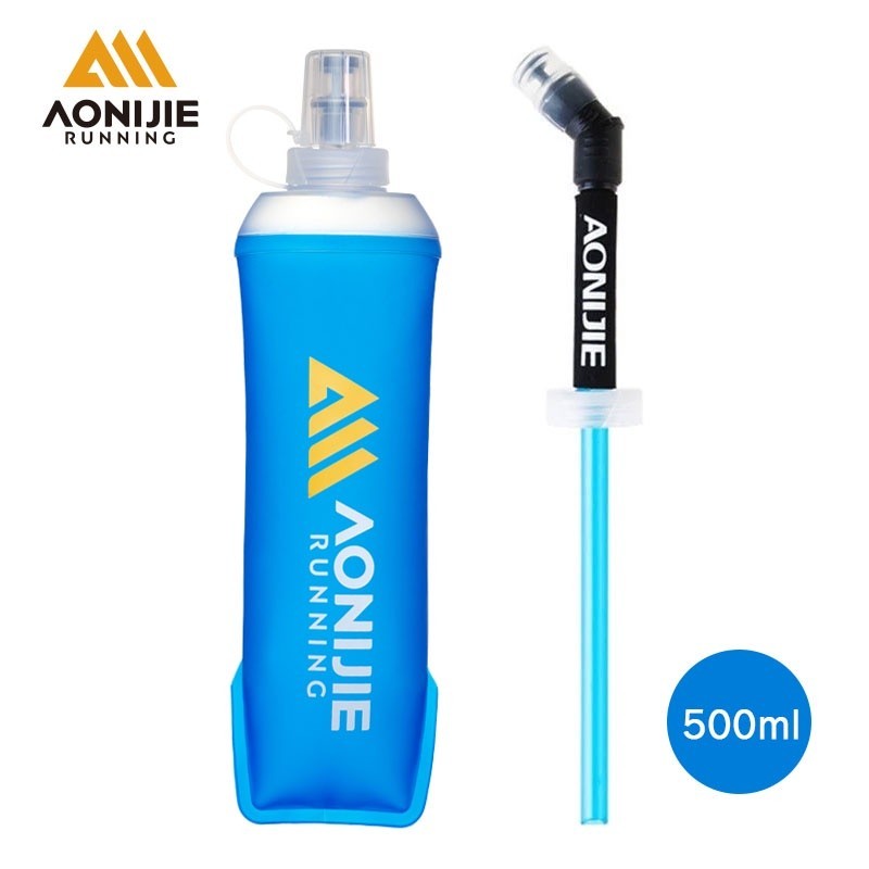 AONIJIE SD71 ขวดน้ำนิ่ม ไร้สาร BPA ขนาด 500 มล. พกพาง่าย สําหรับวิ่ง วิิ่งเทรล จักรยาน เล่นกีฬากลางแจ้ง ส่งจากไทย