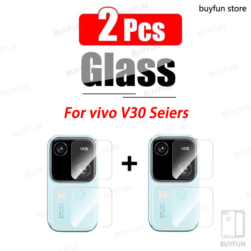 2sll สําหรับ vivo V30 V 30 40 Pro V2319 v40 40v 5G 6.78 "กล้องเลนส์ Protector ฟิล์มนุ่มกระจกนิรภัย (2 ชิ้น)