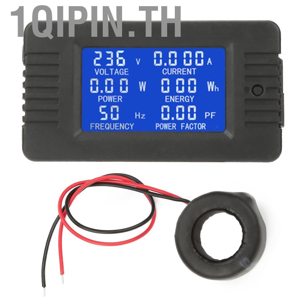 1qipin.th AC Digital Multimeter Current Voltage Power Meter LCD Dispaly Voltage Current