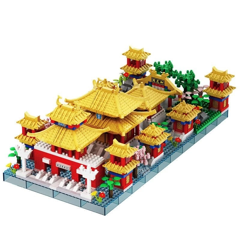 ชุดต่อบล็อกพระราชวังโบราณ สถาปัตยกรรมจีน ของเล่นบล็อก 3D thumbnail 6