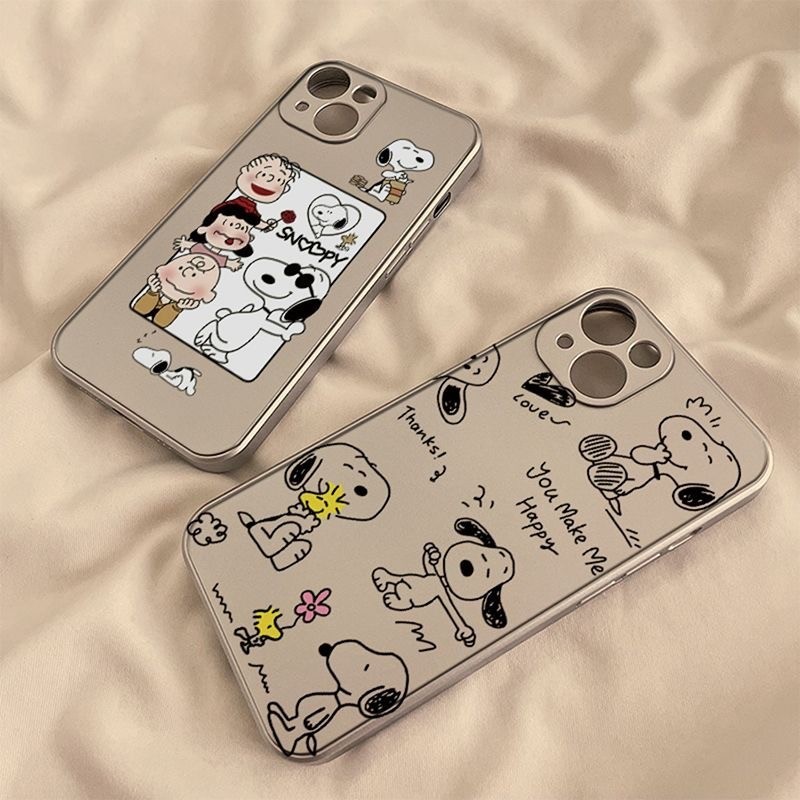【ส่งจากไทย】จัดส่งภายใน 3 วัน เคสไอโฟน11 เคส For iPhone 11 12 13 14 15 Pro Max 7 8 Plus SE Case สนูปปี้ เคส
