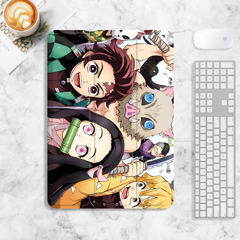 เคส ลายดาบพิฆาตอสูร พร้อมช่องใส่ปากกา สําหรับ iPad 10.2 gen7 8 9 air4 5 mini4 5 6 iPad pro11 2022 gen10 iPad gen5 6 2017 2018