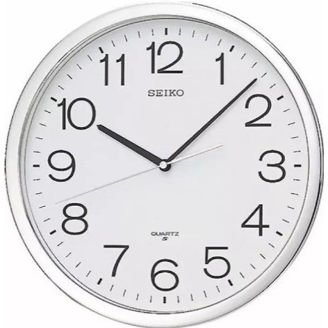 นาฬิกาแขวน นาฬิกาแขวน ไซโก้ (Seiko) ขอบเงิน ขนาด 16 นิ้ว รุ่น PQA041S