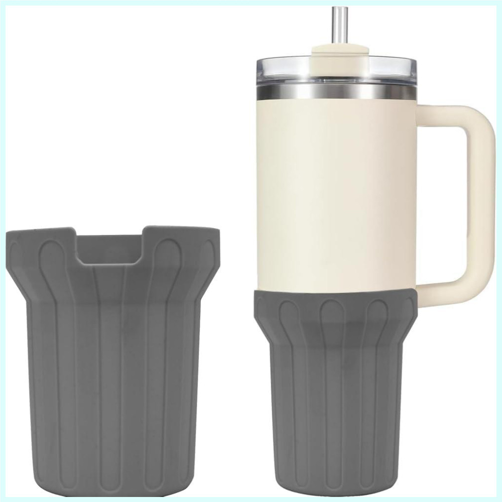 ซิลิโคนบูท สําหรับ Stanley H2.0 40 ออนซ์ Quencher ป้องกัน ขวดน้ํา ถ้วย ด้านล่าง กันชน สําหรับบูท ปลอก 40 ออนซ์