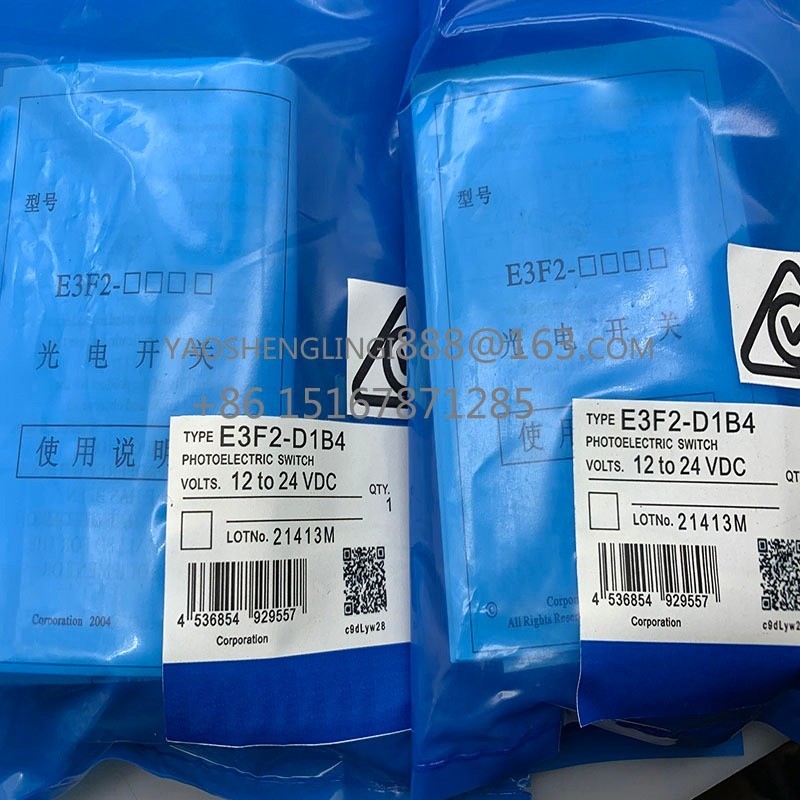 สวิตช์โฟโตอิเล็กทริคสปอตใหม่ E3F2-D1B4-P1 E3F2-DC30C4-P1 E3F2-DS10C4-N E3F2F1B2R4-F1B2F2F1F4-R4-R2F1