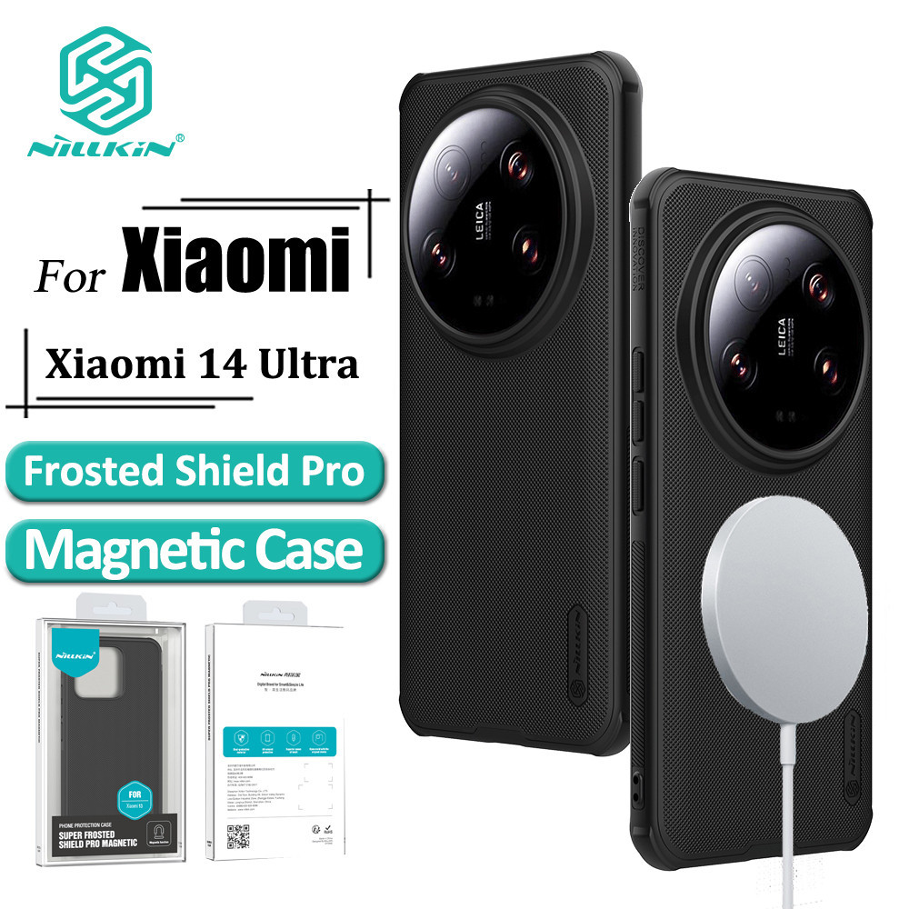 Nillkin สําหรับ Xiaomi 14 Ultra เคสโทรศัพท์มือถือ TPU และ PC ผิวด้าน ป้องกันลายนิ้วมือ กันกระแทก