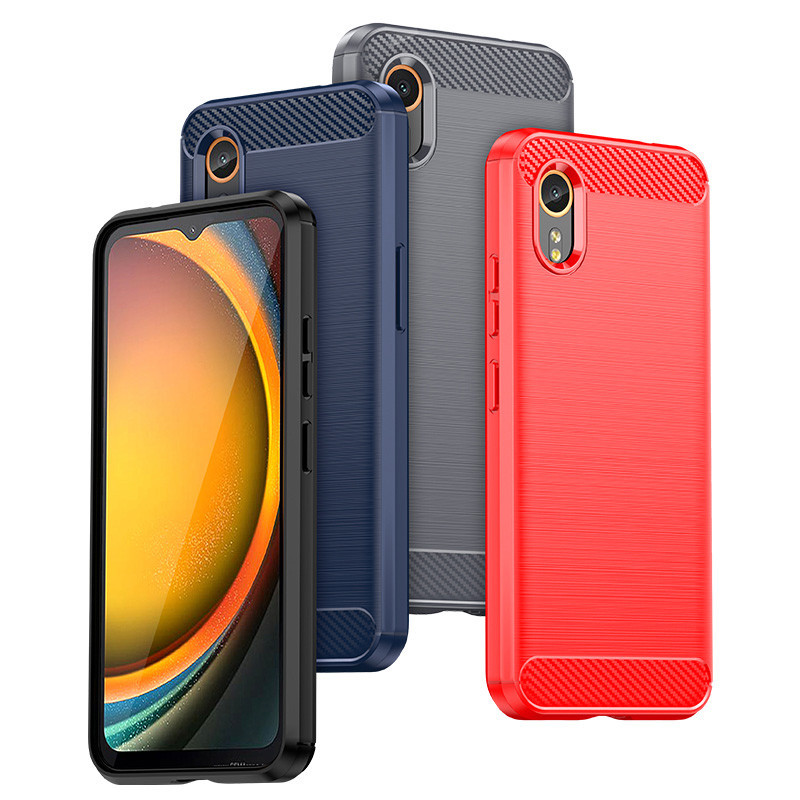 สําหรับ Samsung Galaxy Xcover 7 6 Pro เกราะกันกระแทก คาร์บอนไฟเบอร์ แปรงไฮบริด TPU เคส