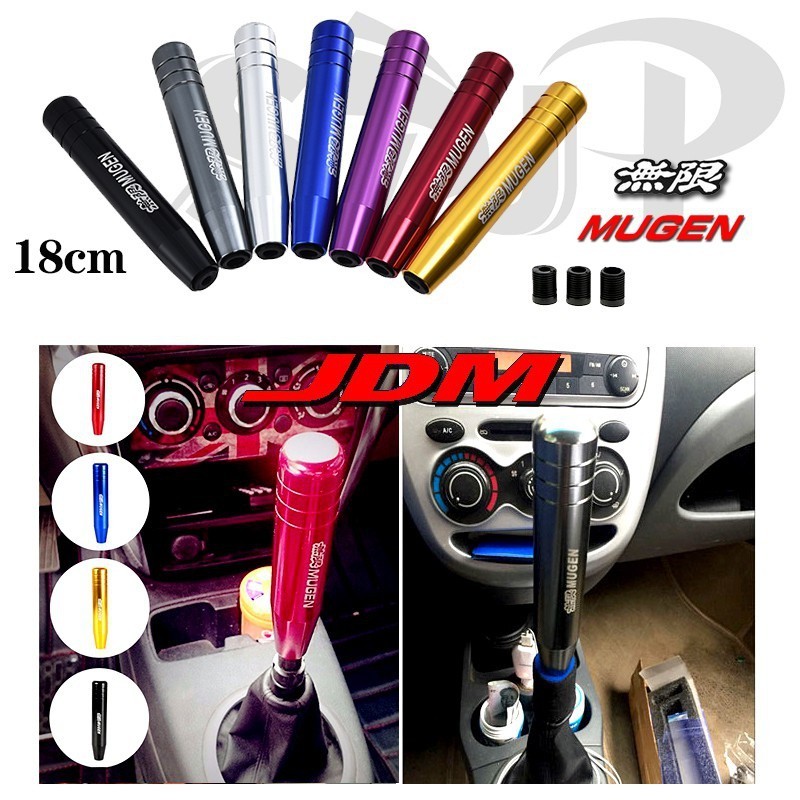 Jdm Universal 18 ซม.ความยาวอลูมิเนียมเกียร ์ Shift Knob Racing Car Shift Gear Knob