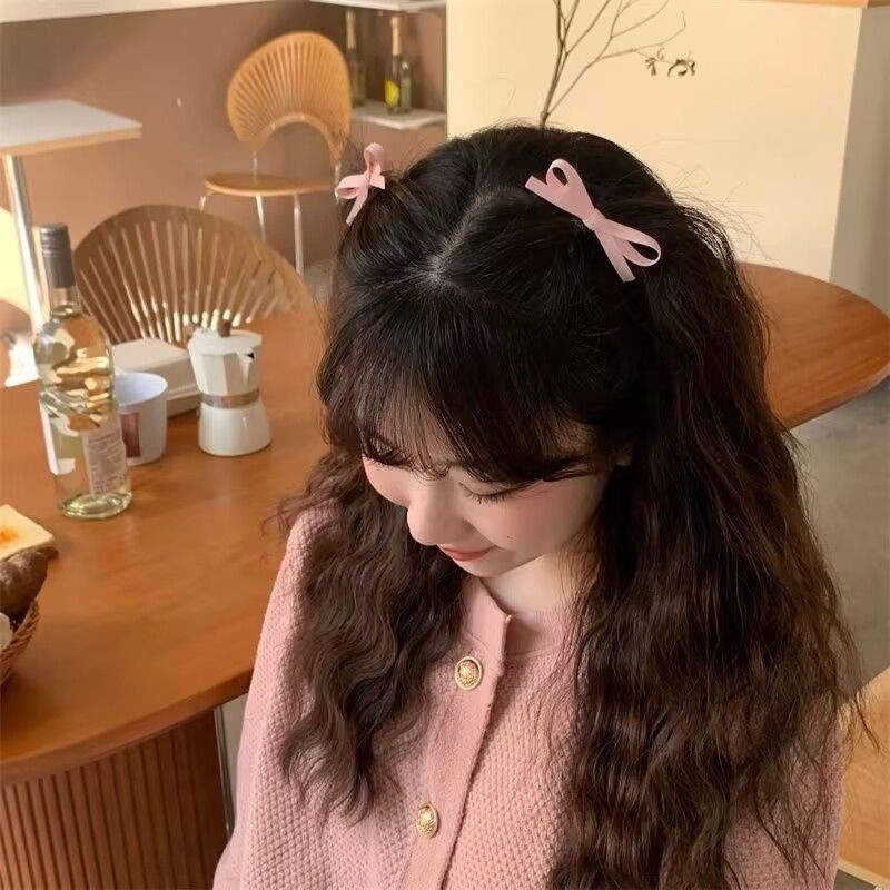 2 ชิ้น โบ กิ๊บติดผม หวาน บัลเล่ต์ ริบบิ้น โบว์ กิ๊บหน้าม้า คลิปสาว มินิ คว้า คลิปผู้หญิง เครื่องประดับผม