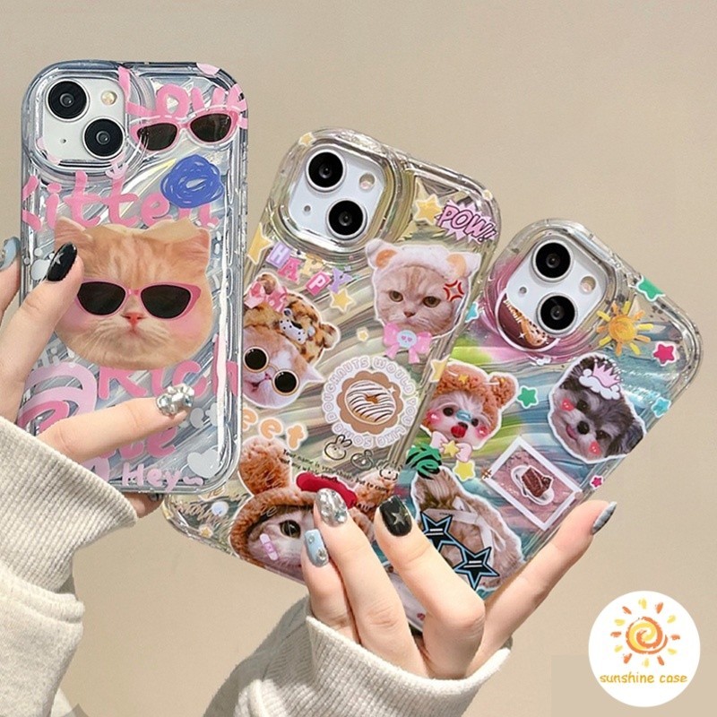 เคสใส Love Dog ไอโฟน 11 For iPhone14 7 8 12 13 Pro Max X XR XS Max 7 8 Plus SE 2020 12 13 MINI เคสตลก เคสไอโฟน เคสไอโฟน