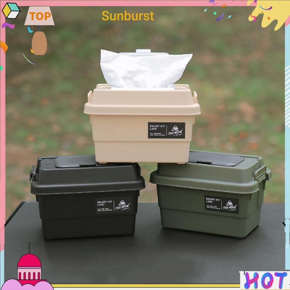 กล่องเก็บทิชชู่ 1.1 ลิตร สําหรับตั้งแคมป์ [Sunburst11.th]