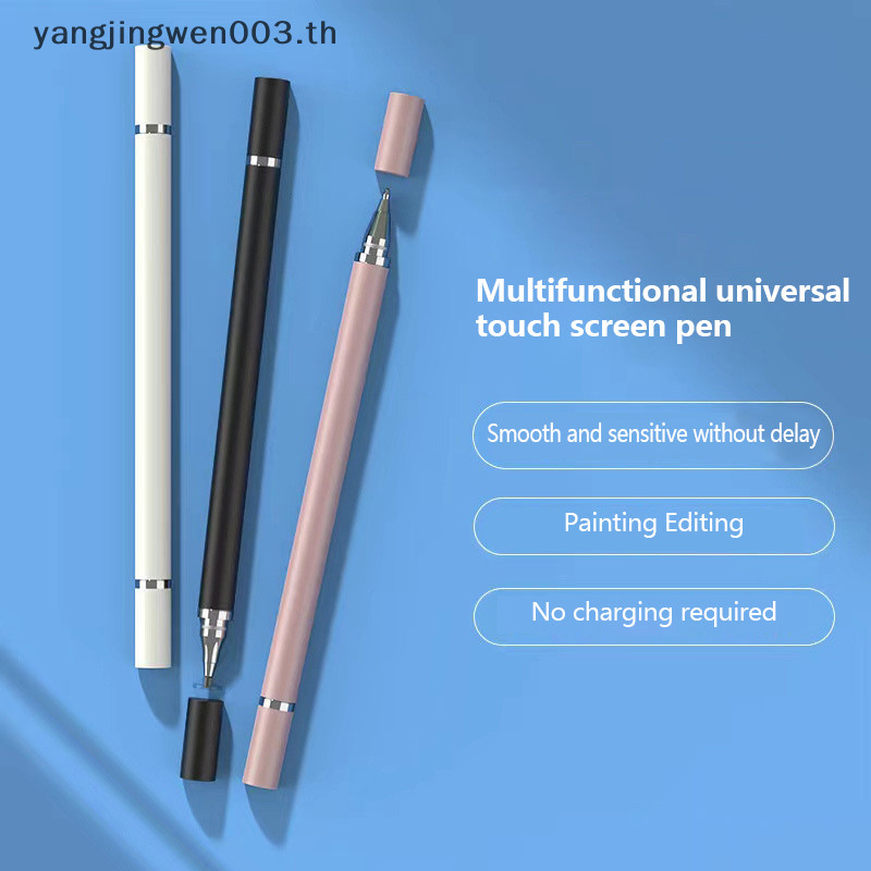 Yangwen 2 In 1 ปากกาสไตลัส สําหรับโทรศัพท์มือถือ แท็บเล็ต ทัชสกรีน ดินสอ สําหรับ Samsung Android โทรศัพท์ วาดภาพ หน้าจอ