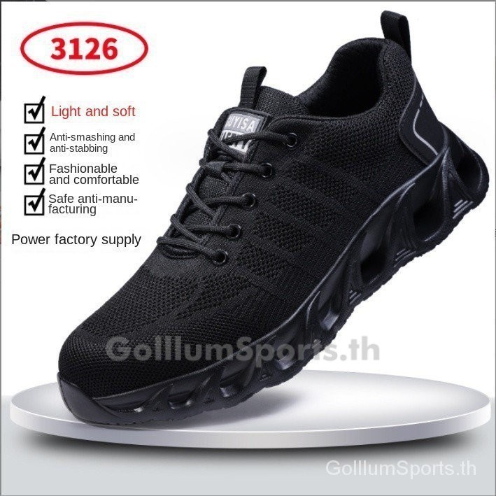 รองเท้าเซฟตี้ หัวเหล็ก ระบายอากาศ ขนาดใหญ่ 37-46 เหมาะกับใส่ทํางานกลางแจ้ง แฟชั่นสําหรับผู้ชาย และผู้หญิง VD1Y