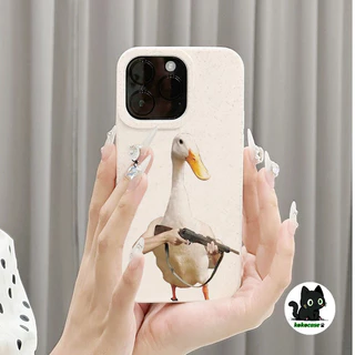 🔥GOOD CASE🔥สินค้า1บาท IPHONE11 14 13 12 15 Pro Max X XR XSMAX 14 7 Plus เคสโทรศัพท์มือถือการ์ตูนกันกระแทกไก่และเป็ดปลอม