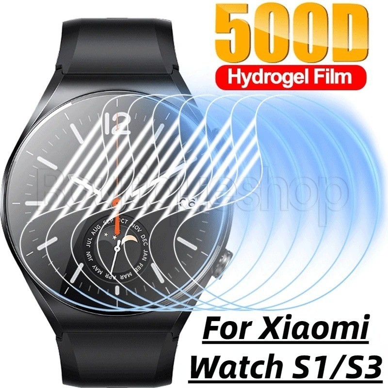 [ Featured ] ฟิล์มไฮโดรเจล - สําหรับ Mi Watch S3 S1 Active - ตัวป้องกันหน้าจอ HD - ป้องกันรอยขีดข่วน, ป้องกันลายนิ้วมือ - ฟิล์มนิ่ม บางเฉียบ - อุปกรณ์เสริมสมาร์ทวอทช์