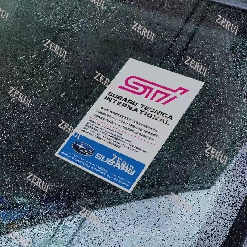 Zr สําหรับกระจกรถยนต์สติกเกอร์ไฟฟ้าสถิตรถจัดแต่งทรงผมภายในสติกเกอร์สําหรับ Subaru XV Forester BRZ WR