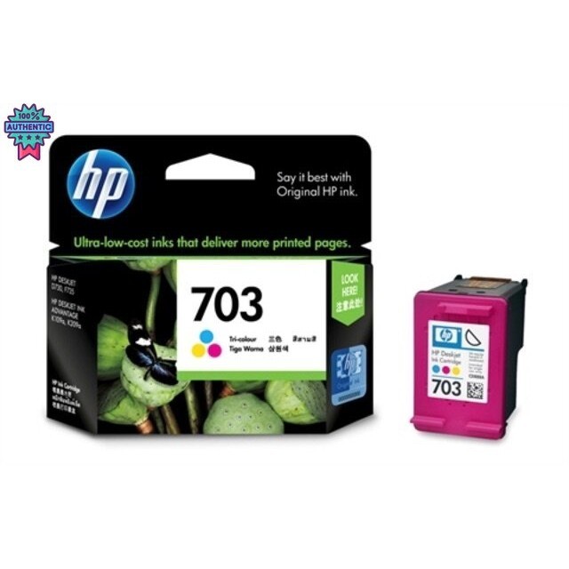 หมึก HP 703 ดำ HP 703 สี  genuine ของใหม่ ไม่หมดอายุนะค่ะ