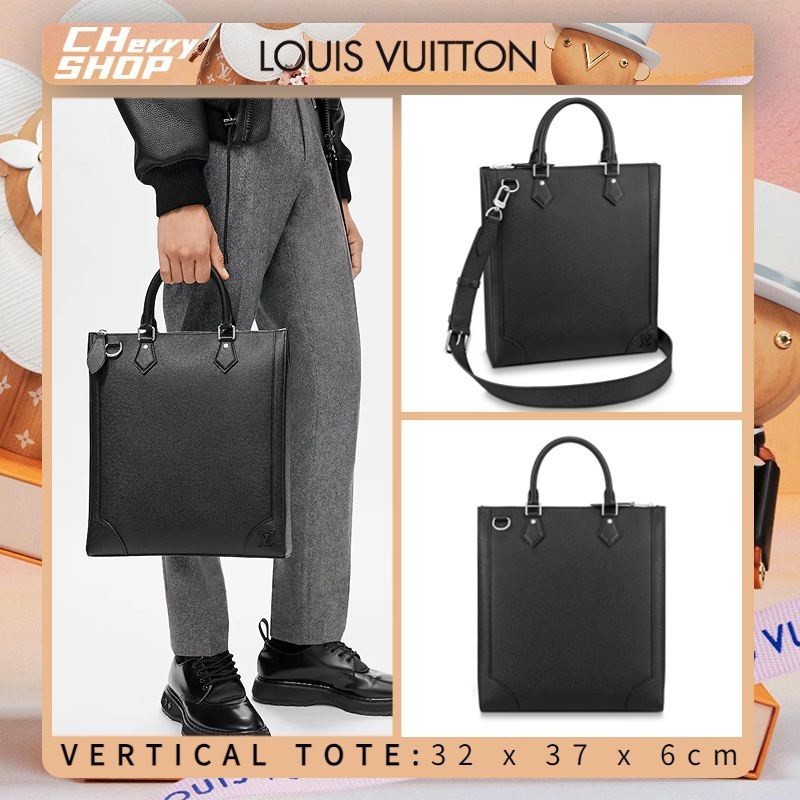 ของใหม่แท้100%/หลุยส์วิตตอง แท้Louis Vuitton กระเป๋ารุ่น VERTICAL TOTE ผู้ชาย/กระเป๋าถือ