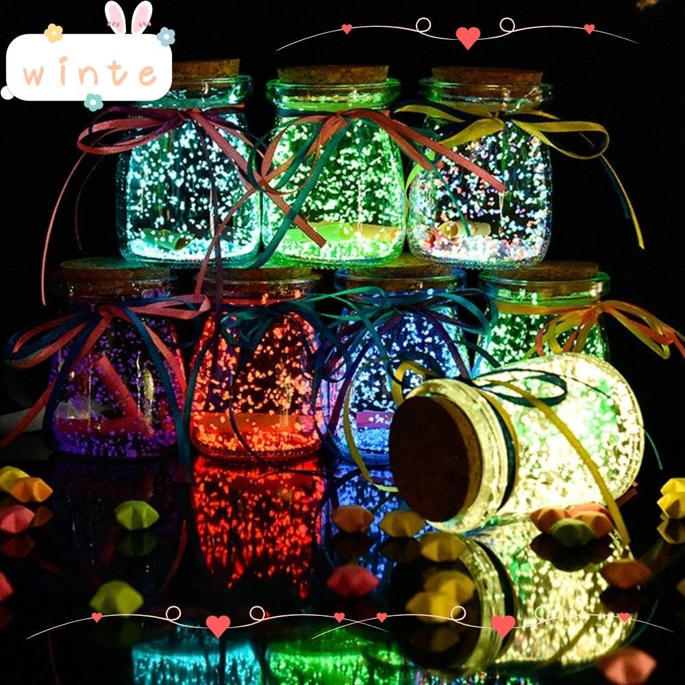 Winte ขวดแก้วเรืองแสงในที่มืด ลายดาว ท้องฟ้ากลางคืน ของขวัญวันเกิด
