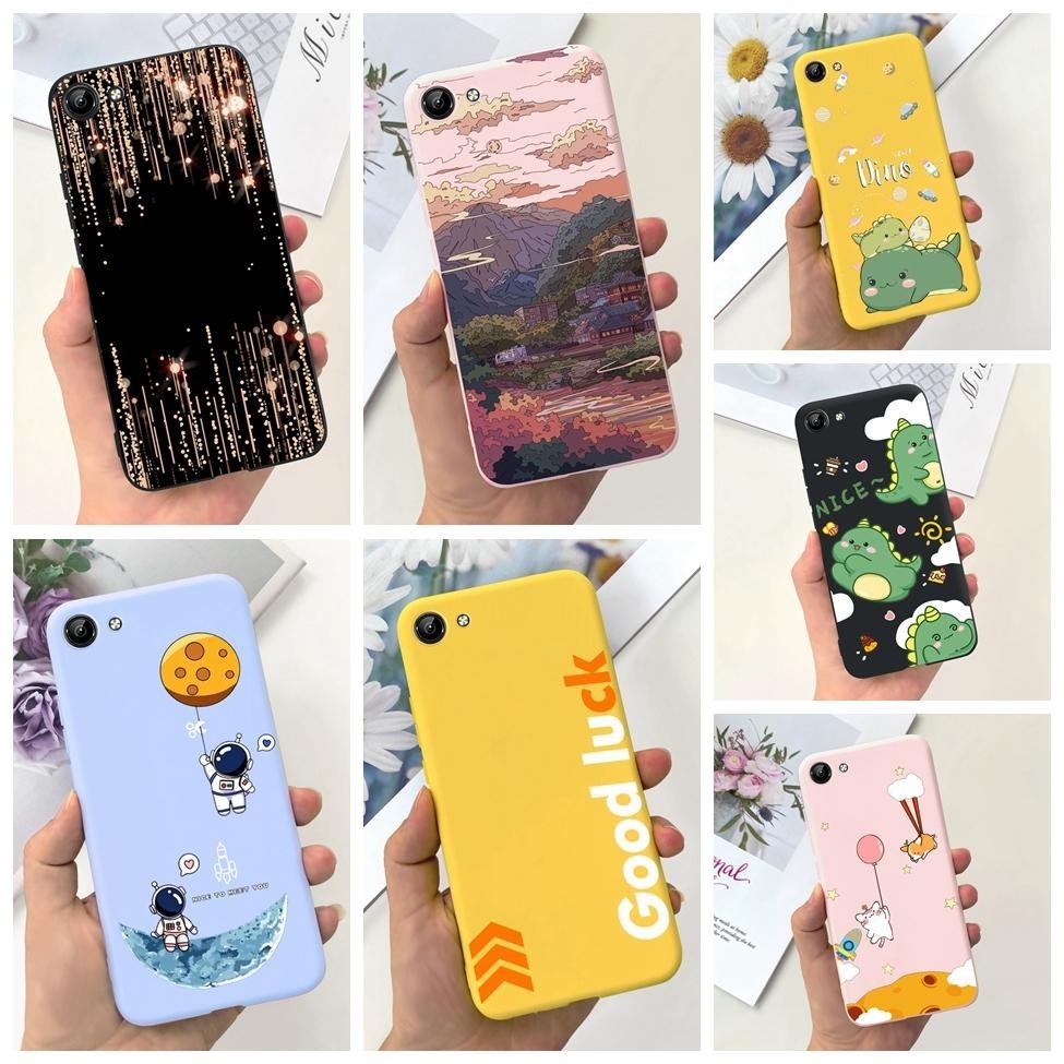 เคส Vivo Y71 Y71A เคสกันกระแทก ลูกกวาด ซิลิโคน กันชน เคส Vivo Y71 แฟชั่นน่ารัก ดอกไม้ แมว นักบินอวกา