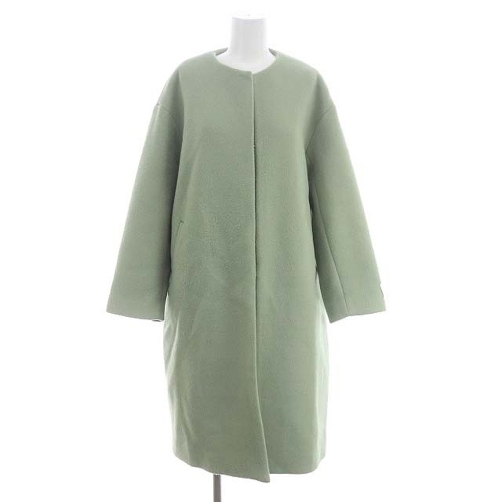 Beaming BY BEAMS OVERNO COLLAR COAT OUTER ยาวตรงจากญี่ปุ่น มือสอง
