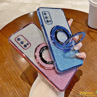 เคส Vivo v17 v19 neo v19 v20 v20se v21e v21 เคสโทรศัพท์ ตั้งได้ เงางาม เซ็กซี่ 1ZJSF