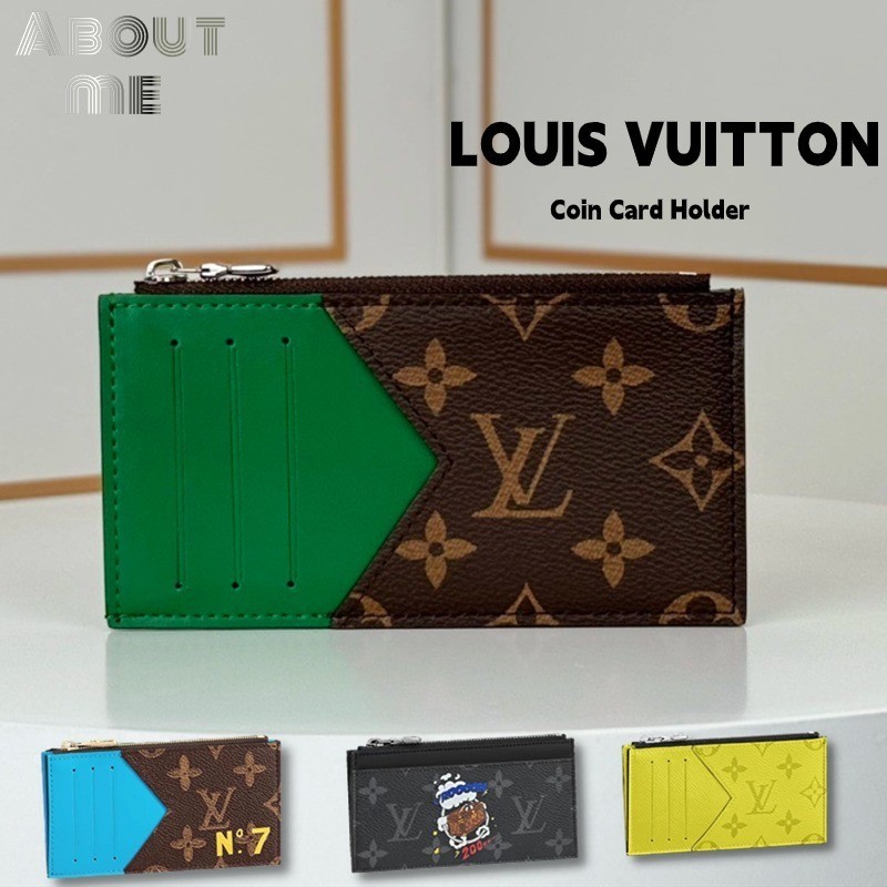 หลุยส์วิตตอง Louis Vuitton Coin Card HolderMen's card holder LV กระเป๋าแฟชั่นคลาสสิก