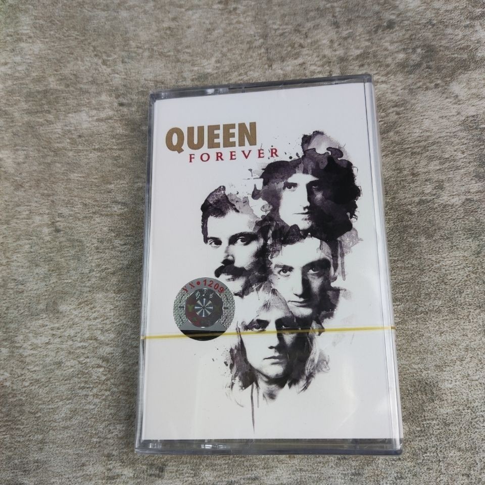 Original Queen Forever Best Hits Freddie Mercury Cassette Tape + Lyric Book [Sealed] Brand New