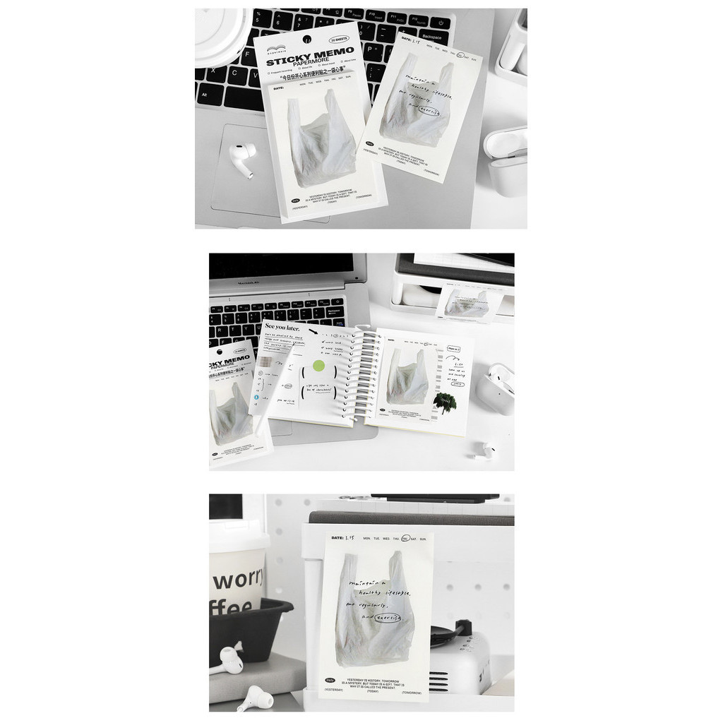 Cdaily|สติกเกอร์กระดาษโพสต์อิท ธีมอาหารเช้า 30 ชิ้น - รูปที่ 5