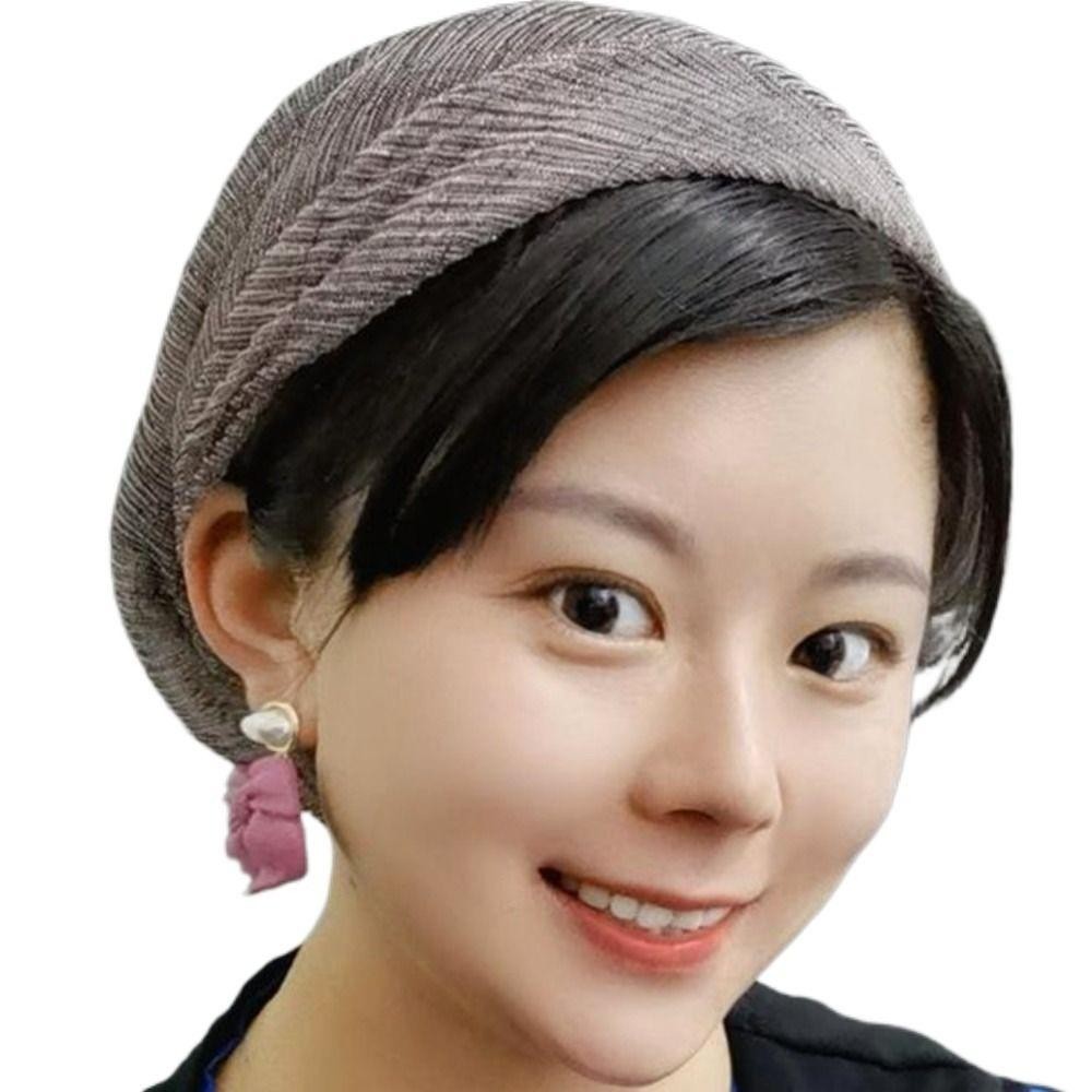 Lidyedat165 Turban หมวก, Breathable Elegant Headscarf, แฟชั่นลูกไม้ฤดูร้อนมุสลิม Head Wraps ผู้หญิง - รูปที่ 2