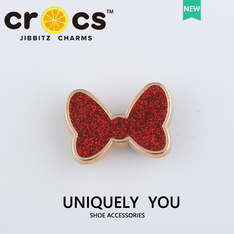 JIBBITZ cross charms ตัวติดรองเท้า โบว์น่ารัก ตัวติดรองเท้า cross