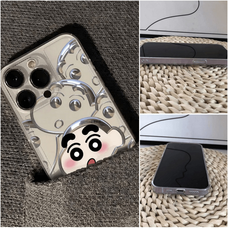 เคส VIVO V60 Y19S V60 V50 V40 Y28 Y100 Y03 Y18 Y38 Y27 Y78 Y77 5G Y22 Y35 2022 4G Y02S Y02 Y02A Y75 Y55 Y36 Y17S Y16 Y15S Y15A 2021 Y01 V30 Pro V29E V29 Lite V27E V27 V25 V25E V23 V23E Cute Cartoon Kitty Crayon Shin-chan Fine Hole Soft Phone Case TM 01 - รูปที่ 3