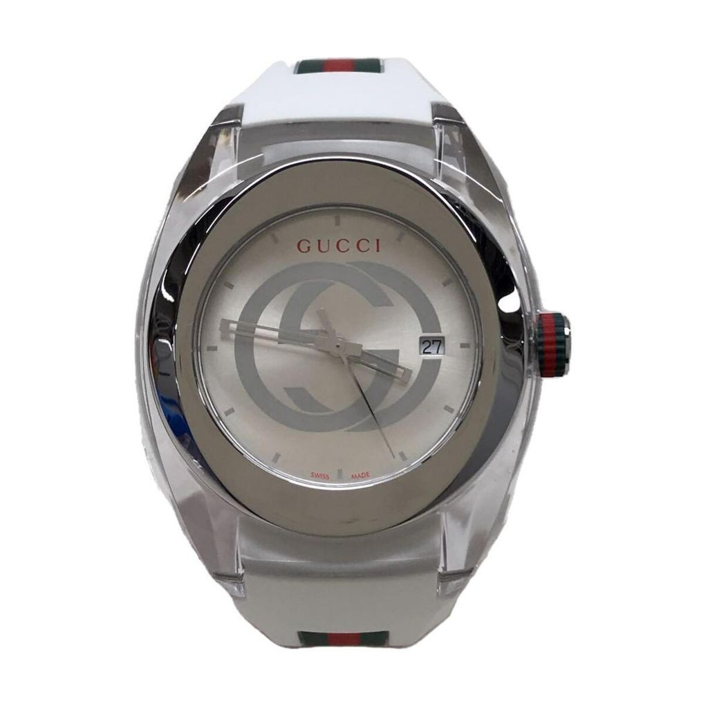 GUCCI Wrist Watch Sync White Men Direct from Japan Secondhand