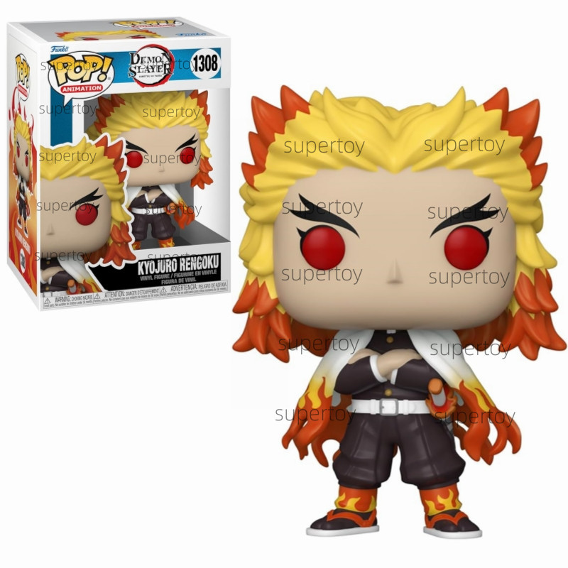 Funko Pop 1308 Animation: Demon Slayer - ของเล่นรูปการกระทํา Kyojuro Rengoku