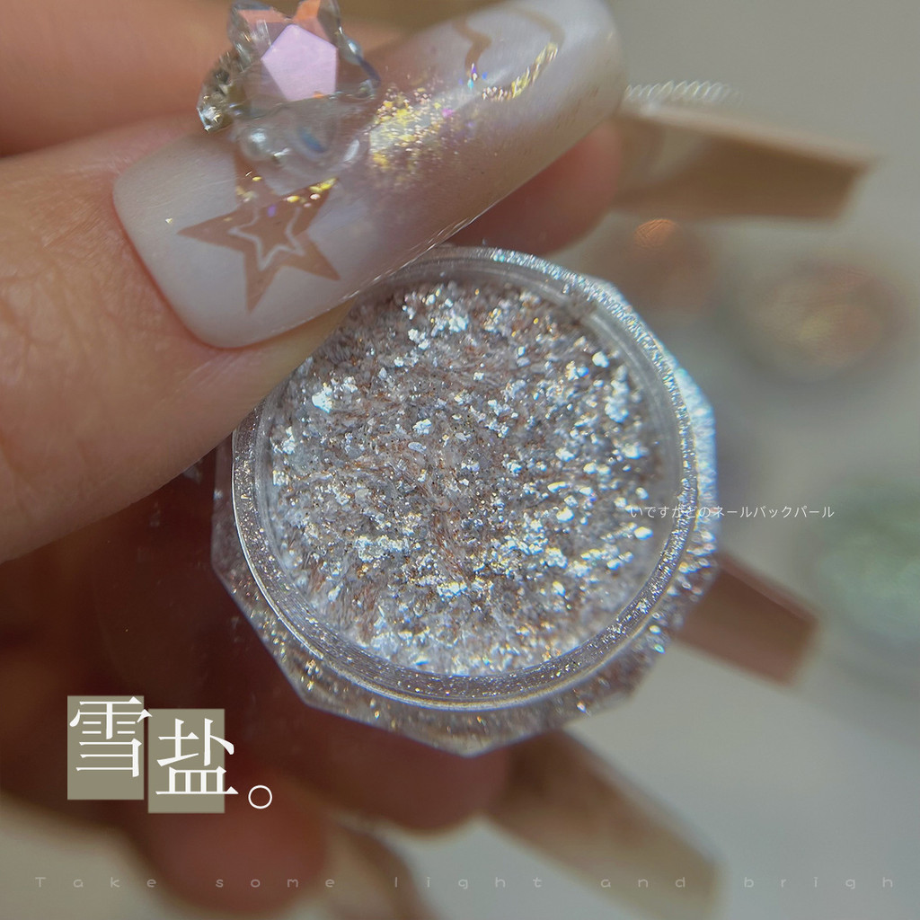 ขายดี ผงเพชรแตก สไตล์ญี่ปุ่น, ผงเพชร ดาวฝัน, ก้อนเมฆ สดใส, เล็บประกายละเอียด, อุปกรณ์ทําเล็บกลิตเตอร์ ขายส่ง - รูปที่ 6